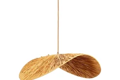 Essubi Raffia Organic Weave Pendant - Natural
