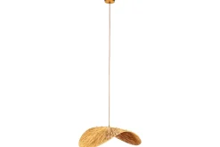 Essubi Raffia Organic Weave Pendant - Natural