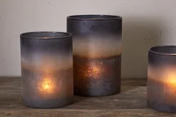 Etti Tealight Holders - Navy & Smoke