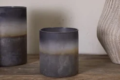 Etti Tealight Holders - Navy & Smoke
