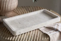 Ganda Travertine Vanity Tray - Cream