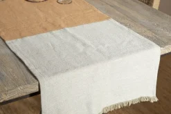 Geet Table Runner - Natural & Rust