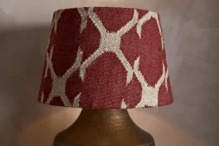 Haadu Jute Kilim Lampshade - Rust & Natural - Large