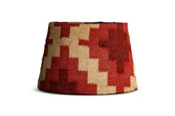Haadu Jute Kilim Lampshade - Rust & Natural - Large