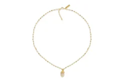 Hadari Rose Quartz Necklace - Gold
