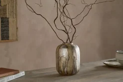 Hamira Recycled Glass Vase - Silver Rust