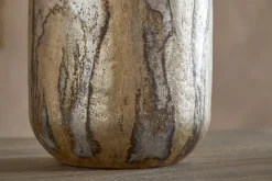 Hamira Recycled Glass Vase - Silver Rust