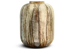 Hamira Recycled Glass Vase - Silver Rust