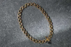 Hara Onyx Necklace - Gold