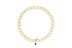 Hara Onyx Necklace - Gold