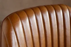 Harsha Leather Counter Chair - Aged Tan