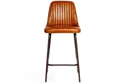 Harsha Leather Counter Chair - Aged Tan