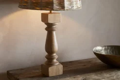 Hega Mango Wood Lamp - Natural