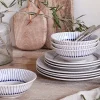 Iba Dinnerware Set - Indigo - (Set of 12)