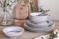 Iba Dinnerware Set - Indigo - (Set of 12)