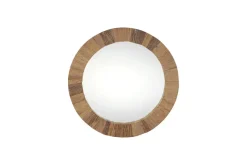 Ibo Reclaimed Round Wall Mirror - Natural