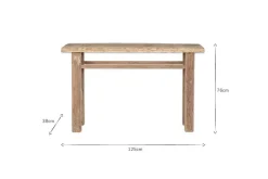 Ibo Reclaimed Wood Console Table - Natural