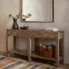 Ibo Reclaimed Wood 4 Drawer Console Table - Natural