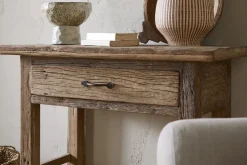 Ibo Reclaimed Wood 1 Drawer Console Table - Natural