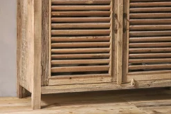 Ibo Reclaimed Wooden Slatted Sideboard - Natural