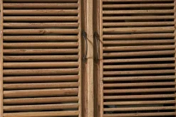 Ibo Reclaimed Wooden Slatted Cabinet – Natural - Large