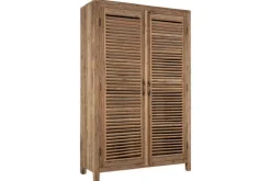 Ibo Reclaimed Wooden Slatted Cabinet – Natural - Large