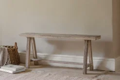 Ibo Reclaimed Wood Long Bench - Natural