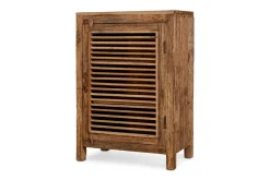 Ibo Reclaimed Wood Slatted Low Cabinet - Natural