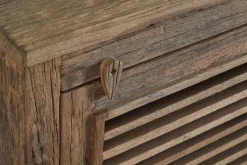 Ibo Reclaimed Wood Slatted Low Cabinet - Natural