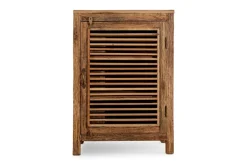 Ibo Reclaimed Wood Slatted Low Cabinet - Natural