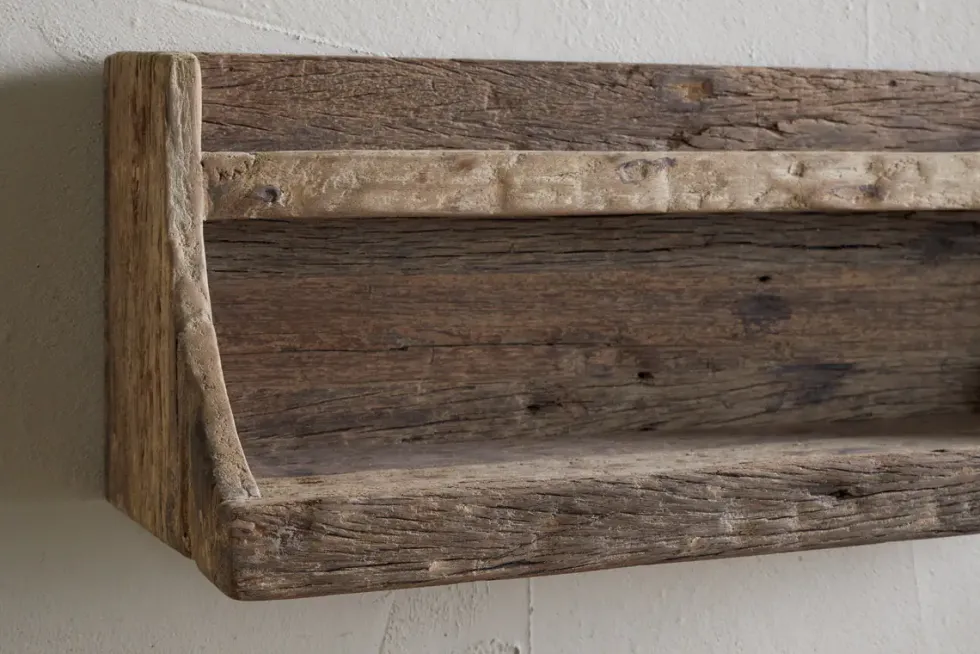 Ibo Reclaimed Wood Storage Shelf - Natural
