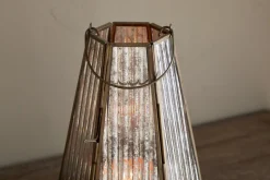Igbo Lantern - Brass & Clear