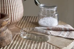 Ilcoso Recycled Hammered Glass Soap Dish - Clear