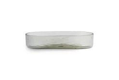 Ilcoso Recycled Hammered Glass Soap Dish - Clear