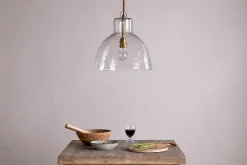 Inayah Recycled Glass Pendant - Clear