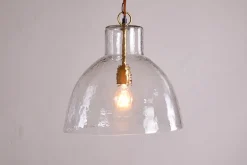 Inayah Recycled Glass Pendant - Clear
