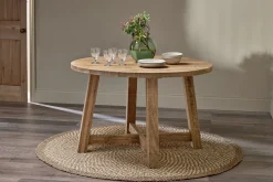 Indali Mango Wood Round Dining Table - Natural