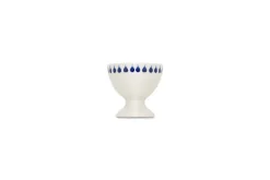 Indigo Drop Egg Cups - Cream & Indigo (Set of 2)