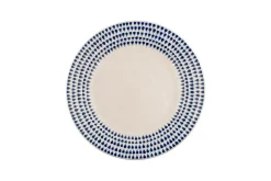 Indigo Drop Side Plate - Cream & Indigo