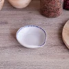 Indigo Drop Spoon Rest - Cream & Indigo