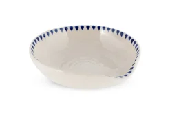 Indigo Drop Spoon Rest - Cream & Indigo