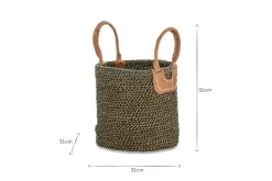 Indra Coil Basket - Charcoal