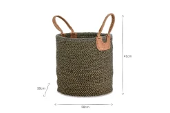 Indra Coil Basket - Charcoal