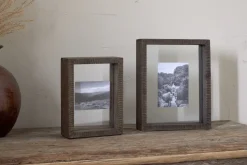 Indu Standing Mango Wood Frame - Dark Ash
