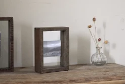 Indu Standing Mango Wood Frame - Dark Ash