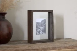 Indu Standing Mango Wood Frame - Dark Ash