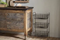 Inkollu Three Tier Storage Stand - Antiqued Brass