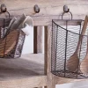 Inkollu Wall Hung Baskets - Aged Brass - (Set of 2)