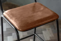 Iswa Leather & Cane Counter Chair - Aged Tan