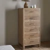 Iya Reclaimed Wood Tall Boy Chest of Drawers - Natural